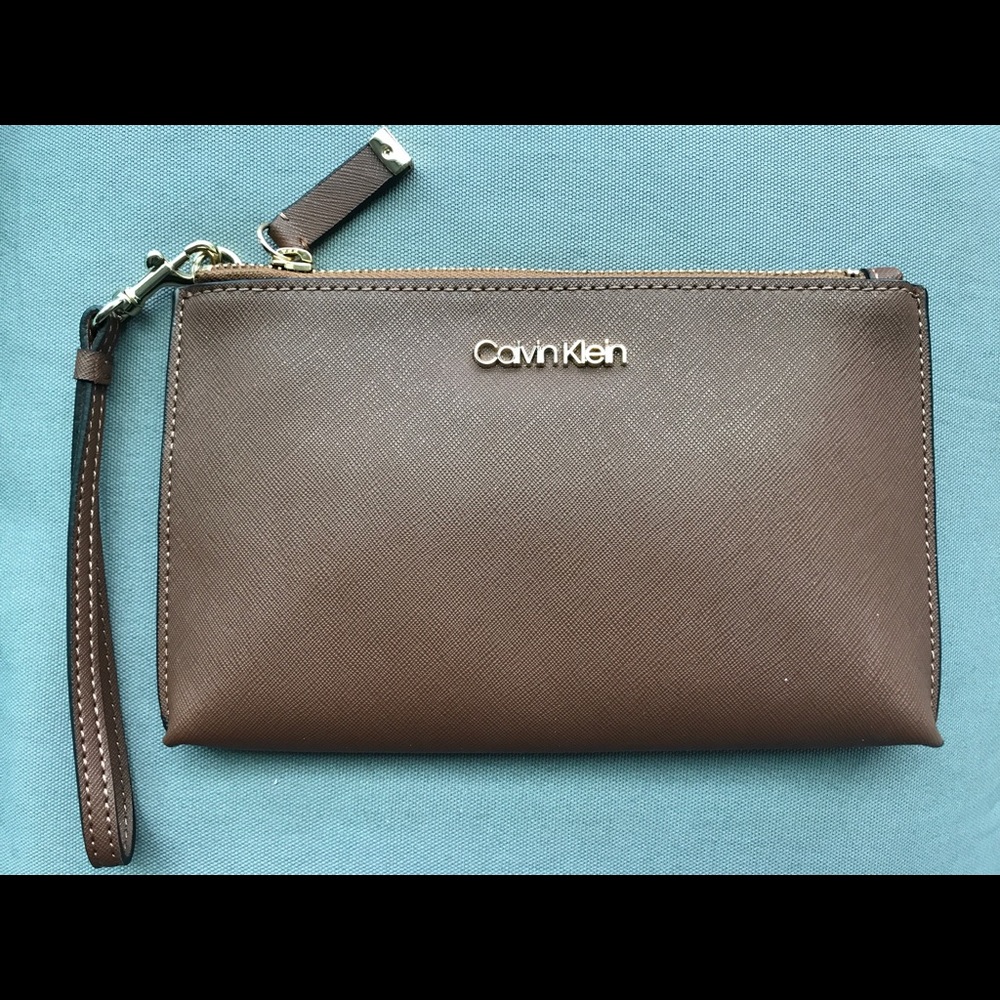 Calvin Klein Leather Wristlet - NWT